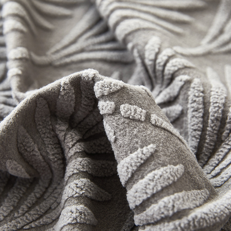 Minimalistički japanski stil, 3D jacquard navlaka za uzglavlje kreveta — potpuno prekrivanje naslona, zaštita od prašine, mekan materijal