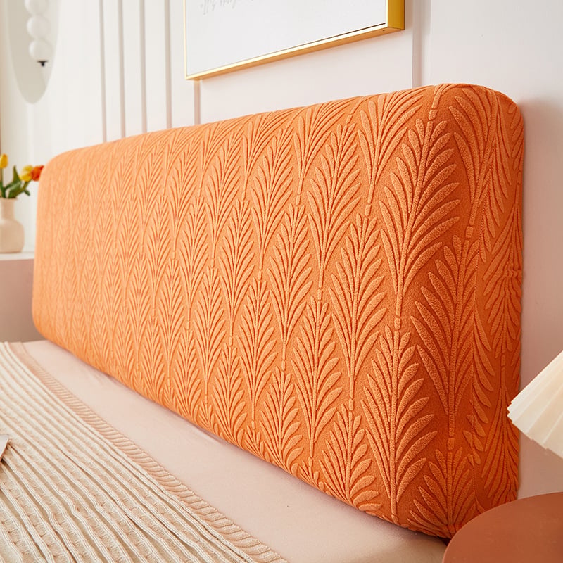 Minimalistički japanski stil, 3D jacquard navlaka za uzglavlje kreveta — potpuno prekrivanje naslona, zaštita od prašine, mekan materijal