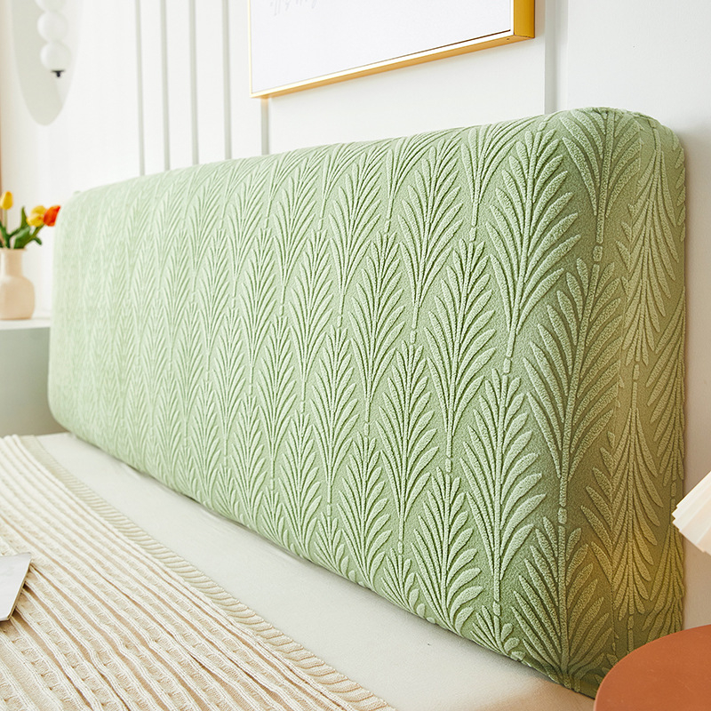 Minimalistički japanski stil, 3D jacquard navlaka za uzglavlje kreveta — potpuno prekrivanje naslona, zaštita od prašine, mekan materijal