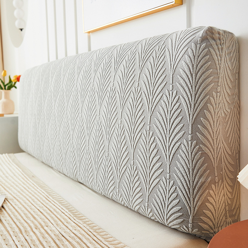 Minimalistički japanski stil, 3D jacquard navlaka za uzglavlje kreveta — potpuno prekrivanje naslona, zaštita od prašine, mekan materijal