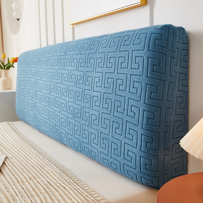 Minimalistički japanski stil, 3D jacquard navlaka za uzglavlje kreveta — potpuno prekrivanje naslona, zaštita od prašine, mekan materijal