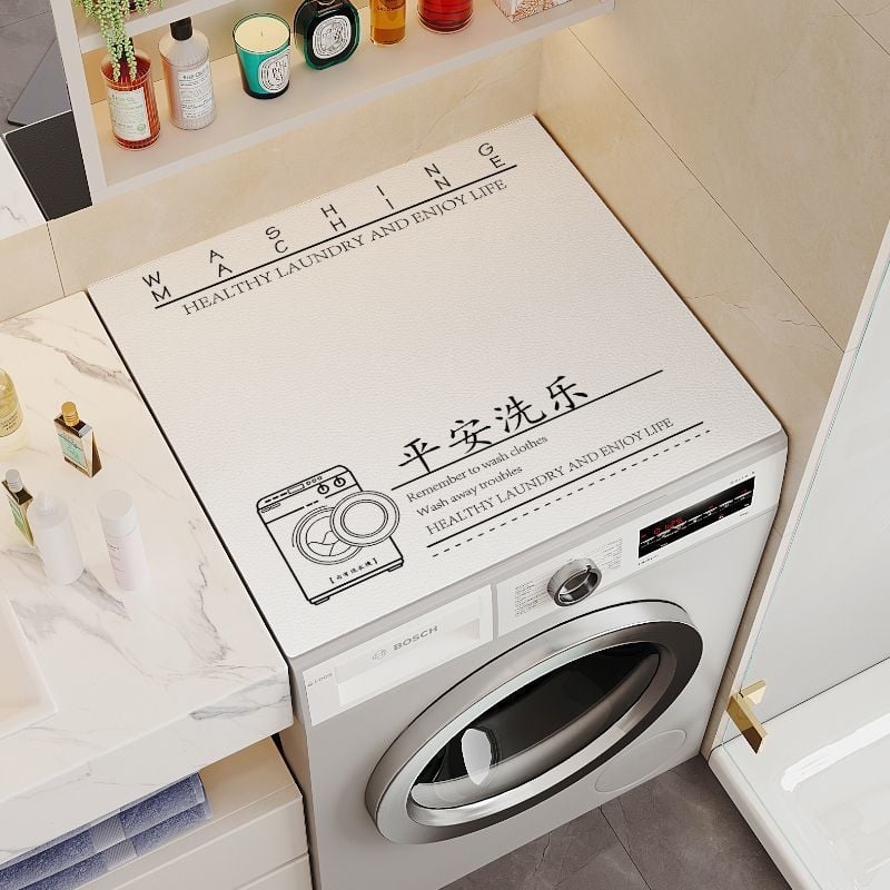 Mājas mazgājamās mašīnas pārsegs — mūsdienīgs minimālisma stils, ūdens uzsūcējs, pretslīdēšanas dizains