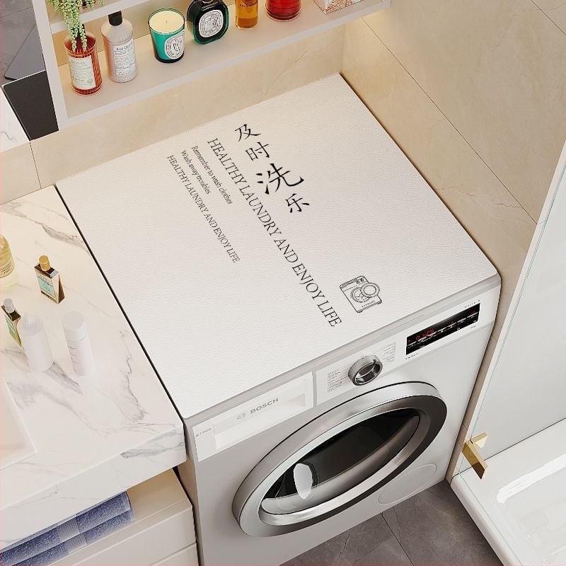 Mājas mazgājamās mašīnas pārsegs — mūsdienīgs minimālisma stils, ūdens uzsūcējs, pretslīdēšanas dizains