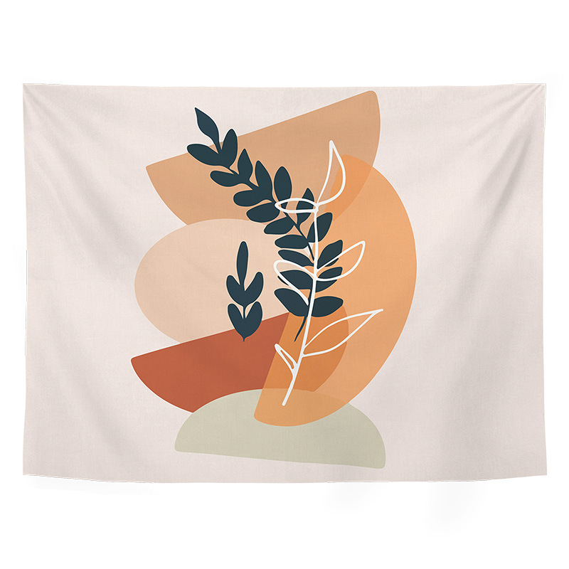 Гоблен - полиестерно влакно, геометричен абстрактен принт, дигитален термичен трансфер, правоъгълен, подходящ за дневна, спалня, кабинет