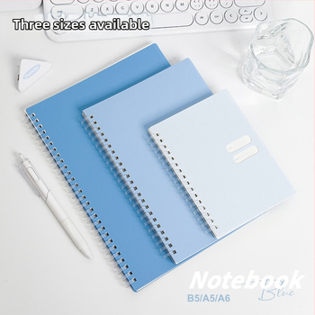 Spirālveids piezīmju grāmatiņa ar mīkstu PP vāciņu, modelis 833, 140 teksta lappuses, 80 g/m² papīrs