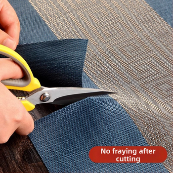 Stolni runner za čajnu ceremoniju, Zen inspiriran, Novi kineski stil, prugasti uzorak, PVC površina, smjesa poliestera 70%/30%