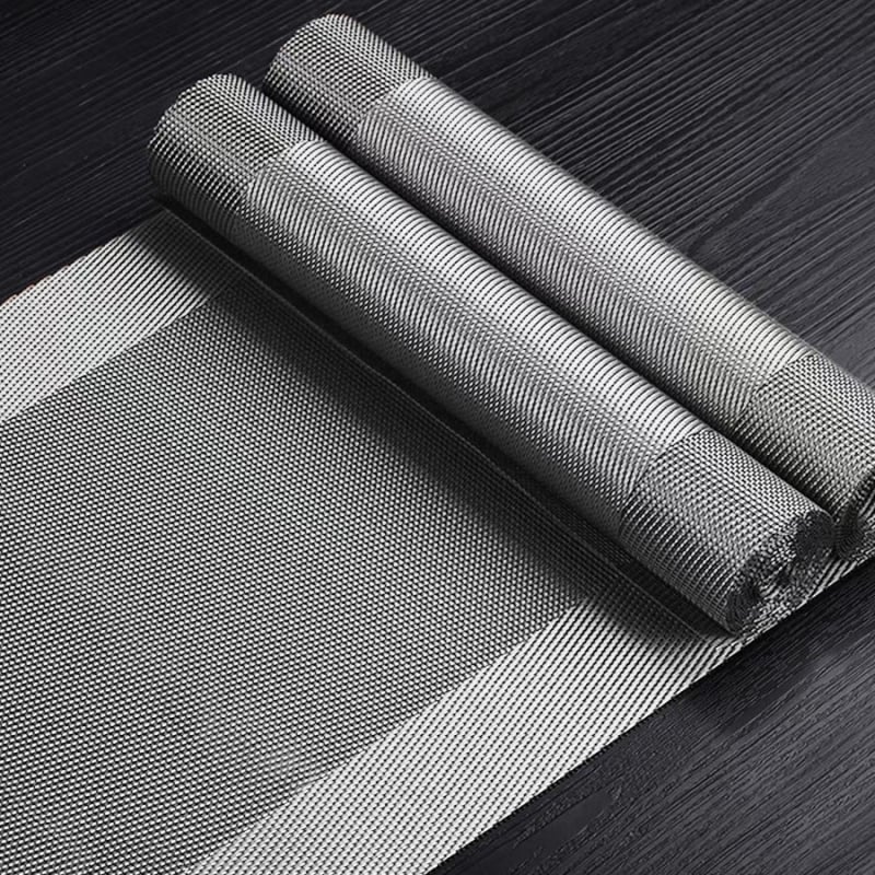 Stolni runner za čajnu ceremoniju, Zen inspiriran, Novi kineski stil, prugasti uzorak, PVC površina, smjesa poliestera 70%/30%