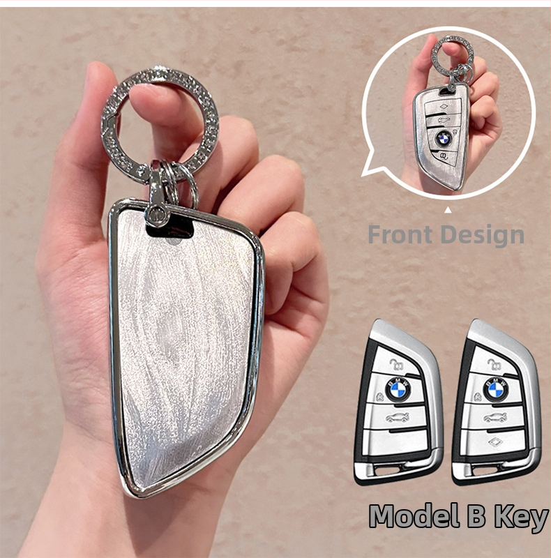 TPU potpuno kućište ključa BMW 3. serije, kopča, japansko-korejski stil, prilagodljivo