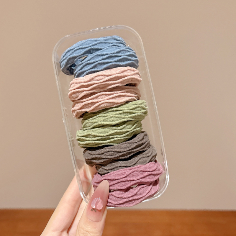 Gumica za kosu od tkanine, ručna izrada, korejski stil, visoka elastičnost (proljeće 2025 izdanje)