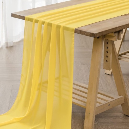 Steag de masă din chiffon cu paiete, 95% poliester, Warship Bird (Material: fibră chimică; Componenta principală: poliester; Conținut: 95%)