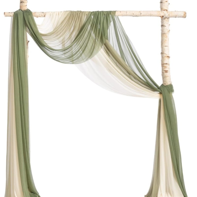 Steag de masă din chiffon cu paiete, 95% poliester, Warship Bird (Material: fibră chimică; Componenta principală: poliester; Conținut: 95%)