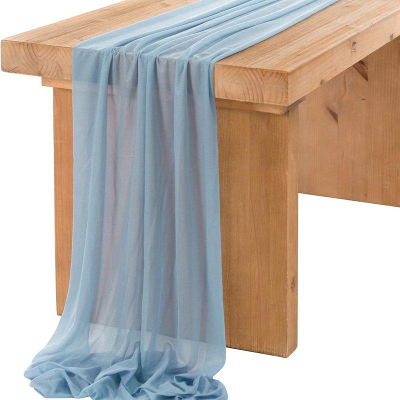 Steag de masă din chiffon cu paiete, 95% poliester, Warship Bird (Material: fibră chimică; Componenta principală: poliester; Conținut: 95%)