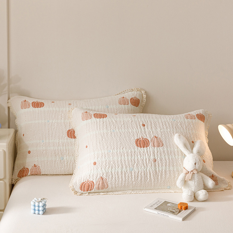 Povlaka za jastuke od 100% pamuka s jacquard uzorkom, stil Korejska princeza, dva komada, 48×74 cm