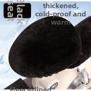 Žieminis sėdynės uždangalas elektriniam dviračiui, medvilnės medžiaga, be užpildo, be logotipo