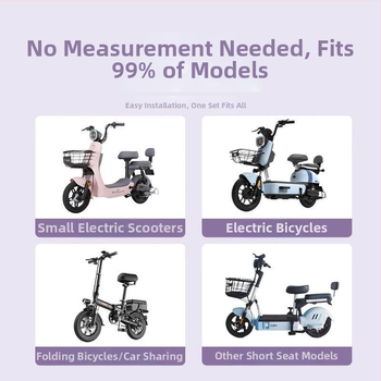 Žieminis sėdynės uždangalas elektriniam dviračiui, medvilnės medžiaga, be užpildo, be logotipo