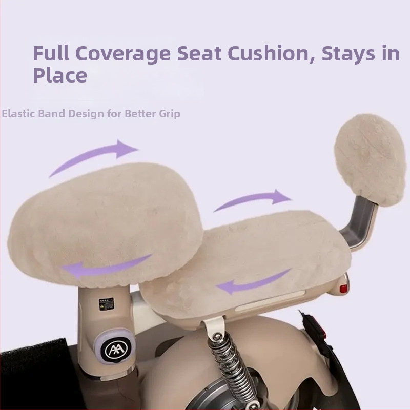 Zimný návlek na sedadlo elektrického bicykla, bavlna, bez výplne, bez loga