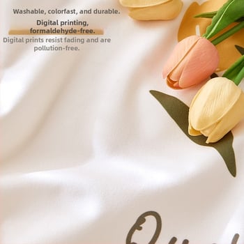 Tēju paliktņa pārsegs, kvadrātiskas formas, zīda ziedu raksts, universāls stils, dzīvojamā istaba