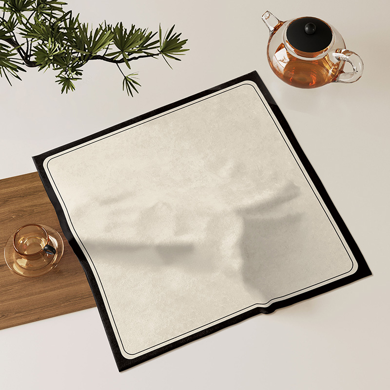 Tēju paliktņa pārsegs, kvadrātiskas formas, zīda ziedu raksts, universāls stils, dzīvojamā istaba