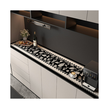 Podloga za stol, stil Xiao Xiang Feng, PVC, pravokutna, vodootporna, protuklizna, zaštita od opeklina i toplinska izolacija