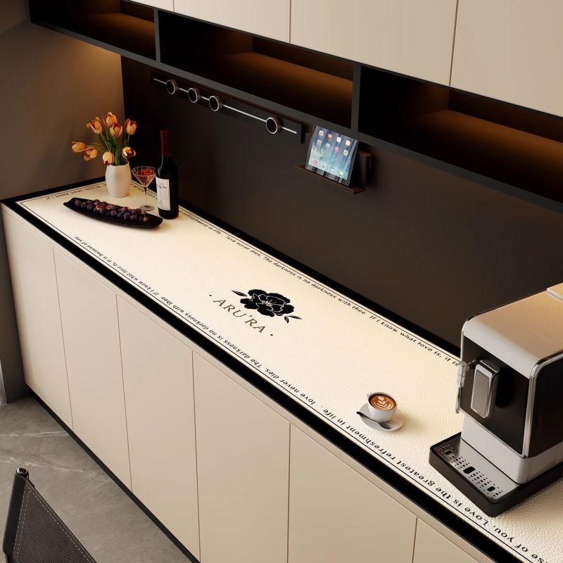 Podloga za stol, stil Xiao Xiang Feng, PVC, pravokutna, vodootporna, protuklizna, zaštita od opeklina i toplinska izolacija