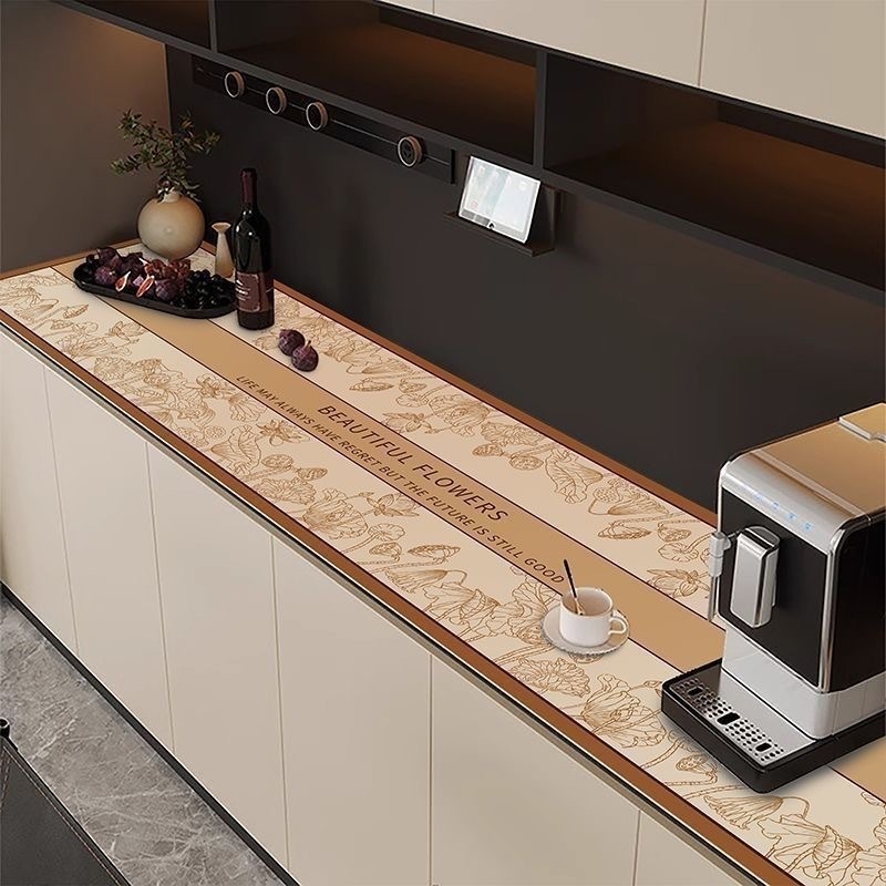 Podloga za stol, stil Xiao Xiang Feng, PVC, pravokutna, vodootporna, protuklizna, zaštita od opeklina i toplinska izolacija