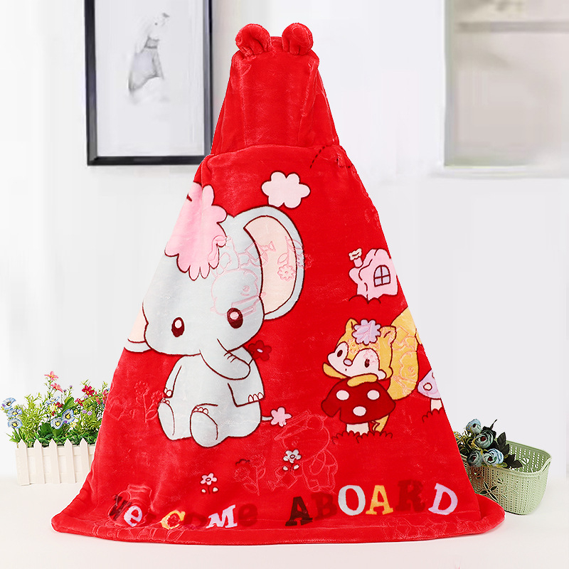 Bērnu kapucēta dvieļu apmetnis ar karikatūras dizainu, 100% poliesters, 3–6 gadi, 500–800 g, visu sezonu