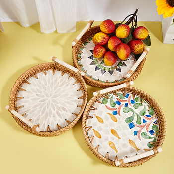 Sietiņveidīga augļu plate, materiāls: cits, vienkāršs stils, viegls luksusa retro stils, vasaras izdevums 2021