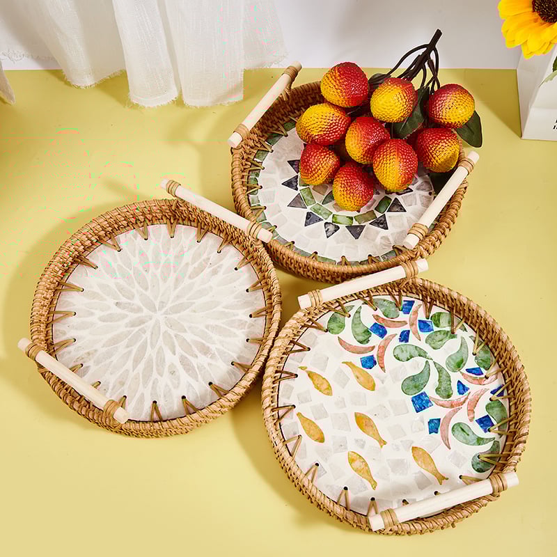 Sietiņveidīga augļu plate, materiāls: cits, vienkāršs stils, viegls luksusa retro stils, vasaras izdevums 2021