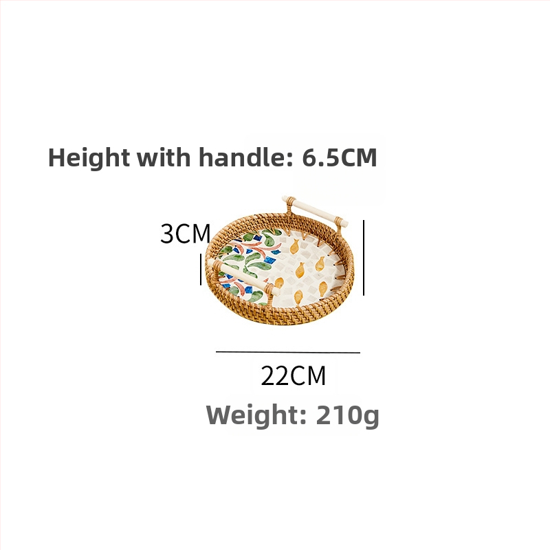 Sietiņveidīga augļu plate, materiāls: cits, vienkāršs stils, viegls luksusa retro stils, vasaras izdevums 2021