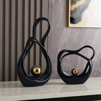 Porcelāna ģeometriska dekorācija dzīvojamajai istabai un koridoram, mūsdienīgs minimālisma stils, zīmols Elegant Four Seasons, piemērots dāvanai