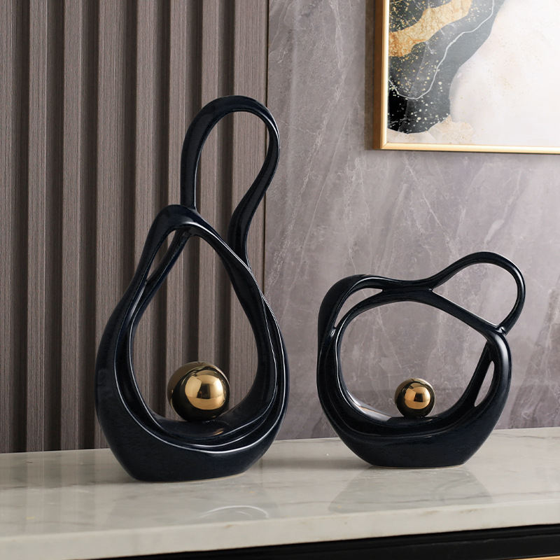 Porcelāna ģeometriska dekorācija dzīvojamajai istabai un koridoram, mūsdienīgs minimālisma stils, zīmols Elegant Four Seasons, piemērots dāvanai