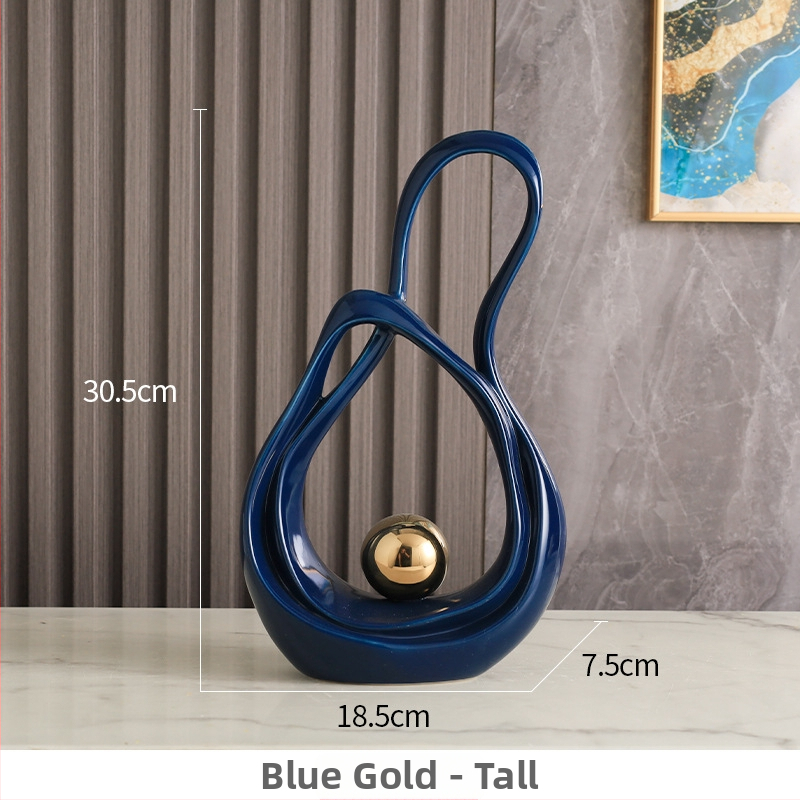 Porcelāna ģeometriska dekorācija dzīvojamajai istabai un koridoram, mūsdienīgs minimālisma stils, zīmols Elegant Four Seasons, piemērots dāvanai