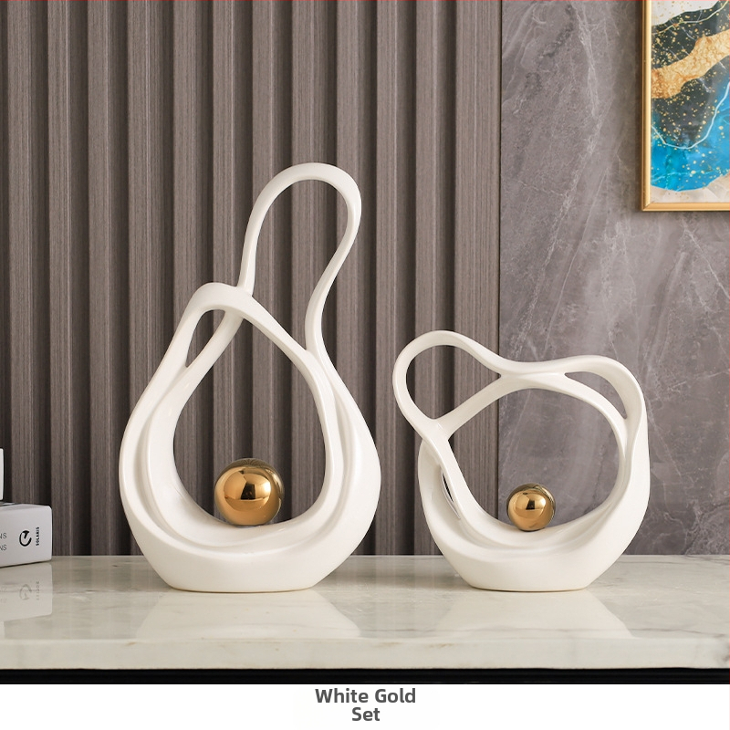 Porcelāna ģeometriska dekorācija dzīvojamajai istabai un koridoram, mūsdienīgs minimālisma stils, zīmols Elegant Four Seasons, piemērots dāvanai