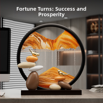 Szerencsét hozó homokművészeti dekor, gyanta, egyszerű és modern stílus, Lion family márka, születésnap ajándék