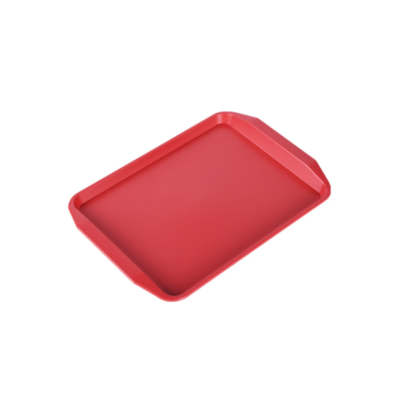 Plastmasas taisnstūra servēšanas trauks ar divām rokturēm viesnīcām un restorāniem, mūsdienīgs minimālisma stils, logotipa drukāšana (Materiāls: Plastmasa; Forma: Taisnstūris; Stils: Mūsdienīgs minimālisms; Logotipa drukāšana: Jā)