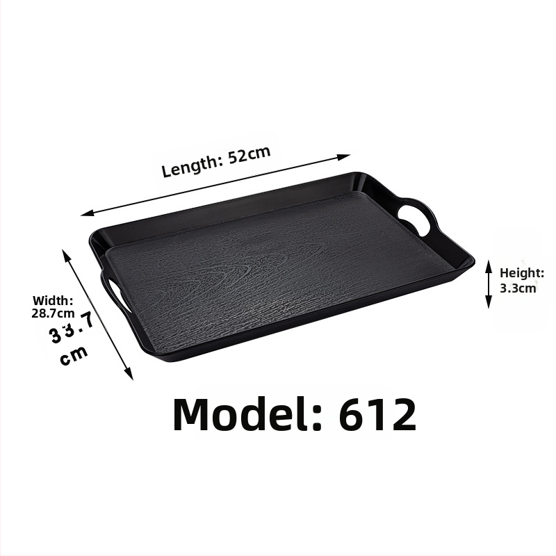 Japāņu stila trauks ar koka rakstu, taisnstūra plastmasas trauks, aizsardzība pret apdegumiem, logotipa drukāšana pieejama