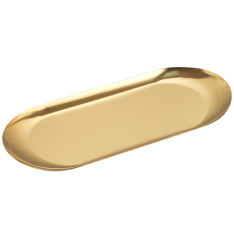 Nerūsējošā tērauda nordiskā stila servēšanas trauks ar neregulāras ovālas formas, piemērots viesnīcām, maltītei un tējai, mikroviļņu drošs