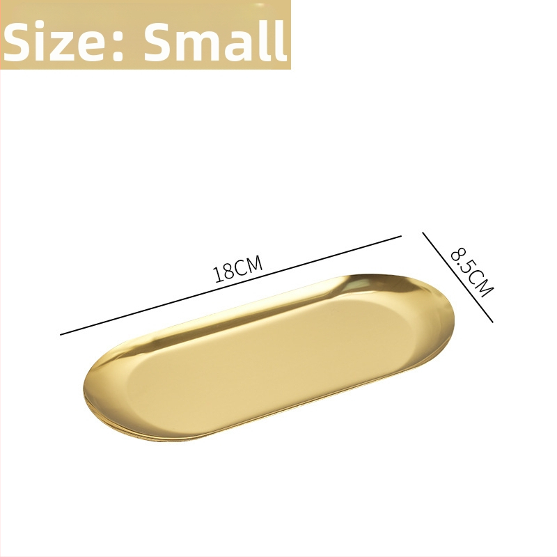 Nerūsējošā tērauda nordiskā stila servēšanas trauks ar neregulāras ovālas formas, piemērots viesnīcām, maltītei un tējai, mikroviļņu drošs