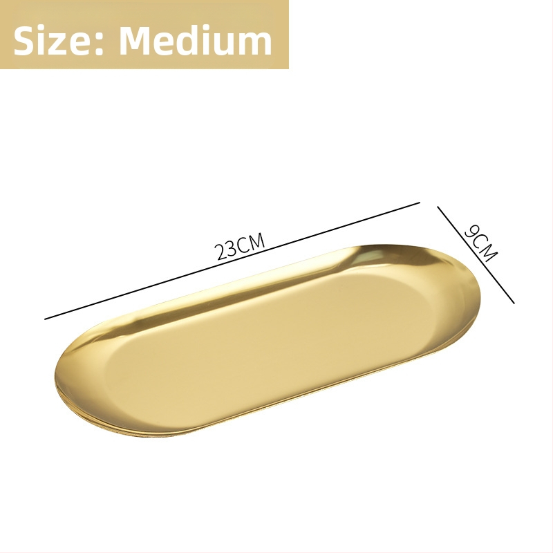 Nerūsējošā tērauda nordiskā stila servēšanas trauks ar neregulāras ovālas formas, piemērots viesnīcām, maltītei un tējai, mikroviļņu drošs