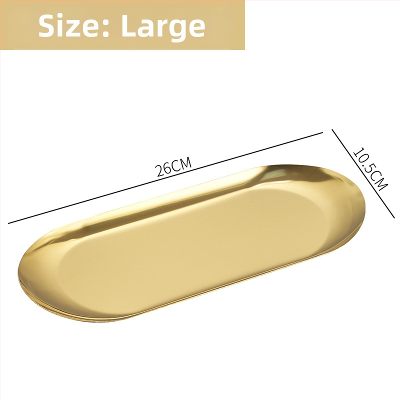 Nerūsējošā tērauda nordiskā stila servēšanas trauks ar neregulāras ovālas formas, piemērots viesnīcām, maltītei un tējai, mikroviļņu drošs