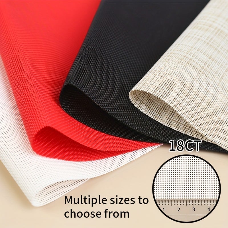 Krustšuvju komplekts uz plastmasas loksnē 18ct, DIY adījums paliktņiem un makiem