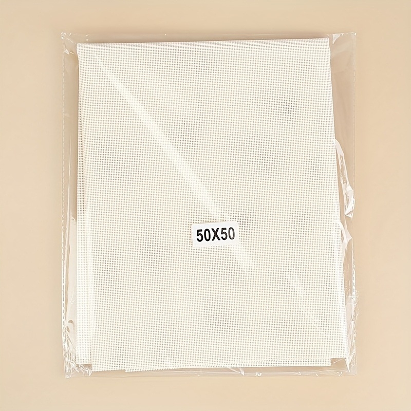 Krustšuvju komplekts uz plastmasas loksnē 18ct, DIY adījums paliktņiem un makiem