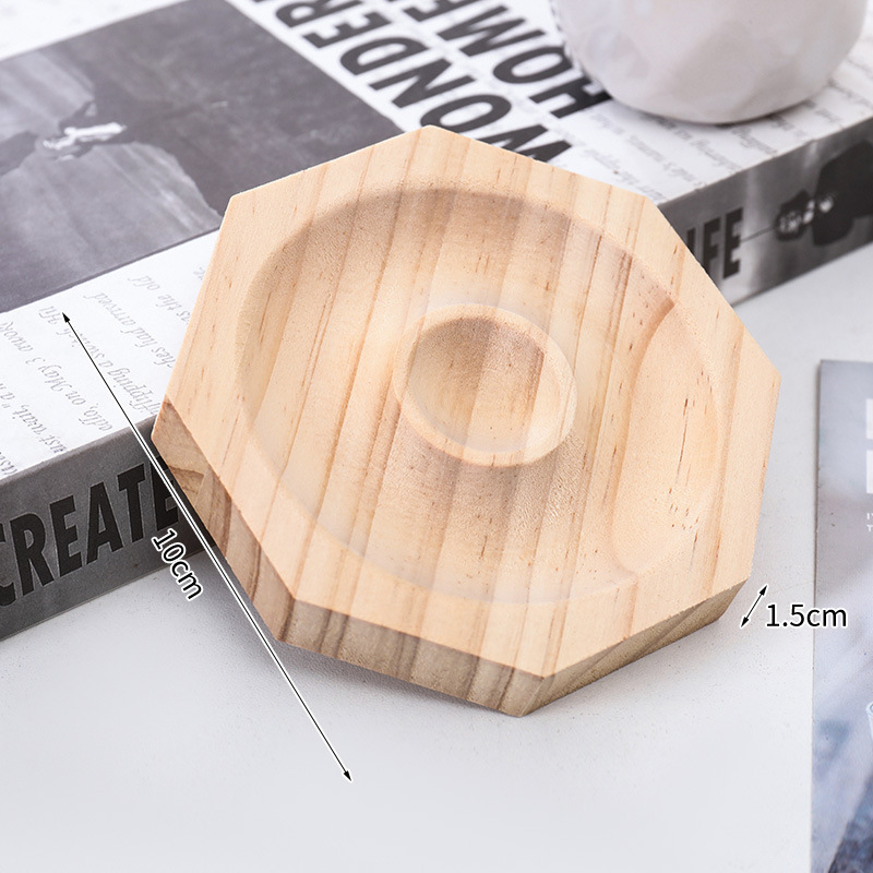 Koka rokassprādžu demonstrēšanas plāksne, moderns minimālisks stils, bez pielāgošanas