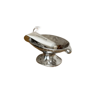 Keramiska aromaterapijas plate ar dubultām rokturām, vintage-retro stils, priekš ieejas un rotaslietu uz galda