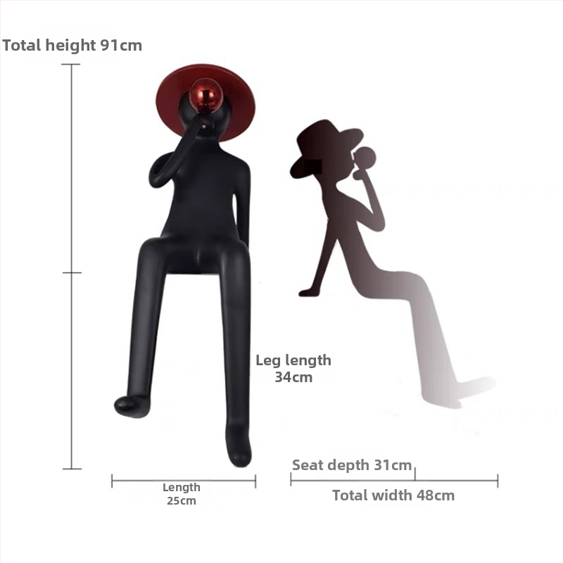 Sēdoša sveķu skulptūra: puišelis tur balonus un pūš burbuļus, vienkāršs un mūsdienīgs stils; Materiāls: sveķi + nerūsējošais tērauds; Amats: Cits; Dāvana: Personas dāvana
