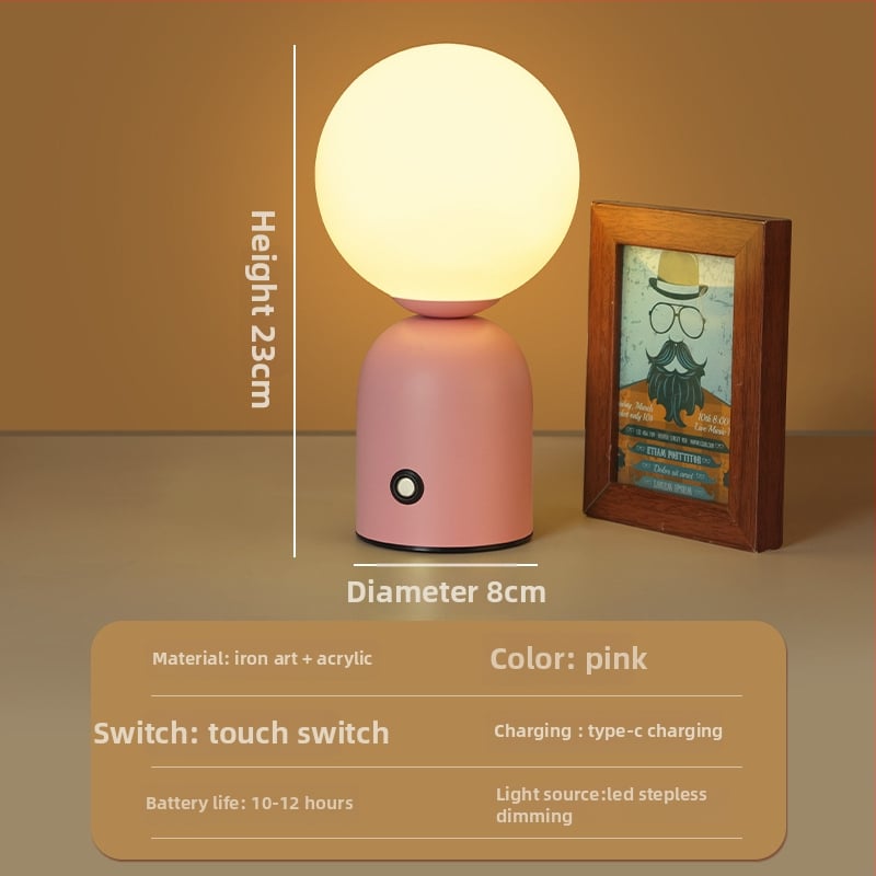 Šiaurės Macaron stalo lempa – atmosferinis apšvietimas barui/kavinei/KTV, metalinis laikiklis, modelis HT-TD1W153, ≤36V, CE sertifikatas