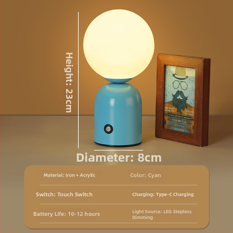 Šiaurės Macaron stalo lempa – atmosferinis apšvietimas barui/kavinei/KTV, metalinis laikiklis, modelis HT-TD1W153, ≤36V, CE sertifikatas