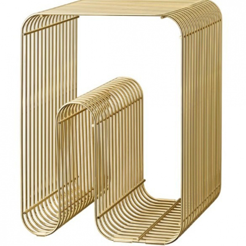 Metāla sānu galdiņš Nordic stilā ar 1 atvilktiņu, no oglekļa tērauda, pārklāts ar izturīgu krāsu, modeļa 14054