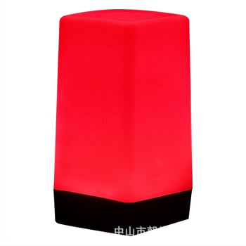 LED įkraunama naktinė lempa stalinei lempai, kvadratinis modelis HT-TD1W020, plastikinis laikiklis, modernus minimalistinis stilius, OEM logotipas