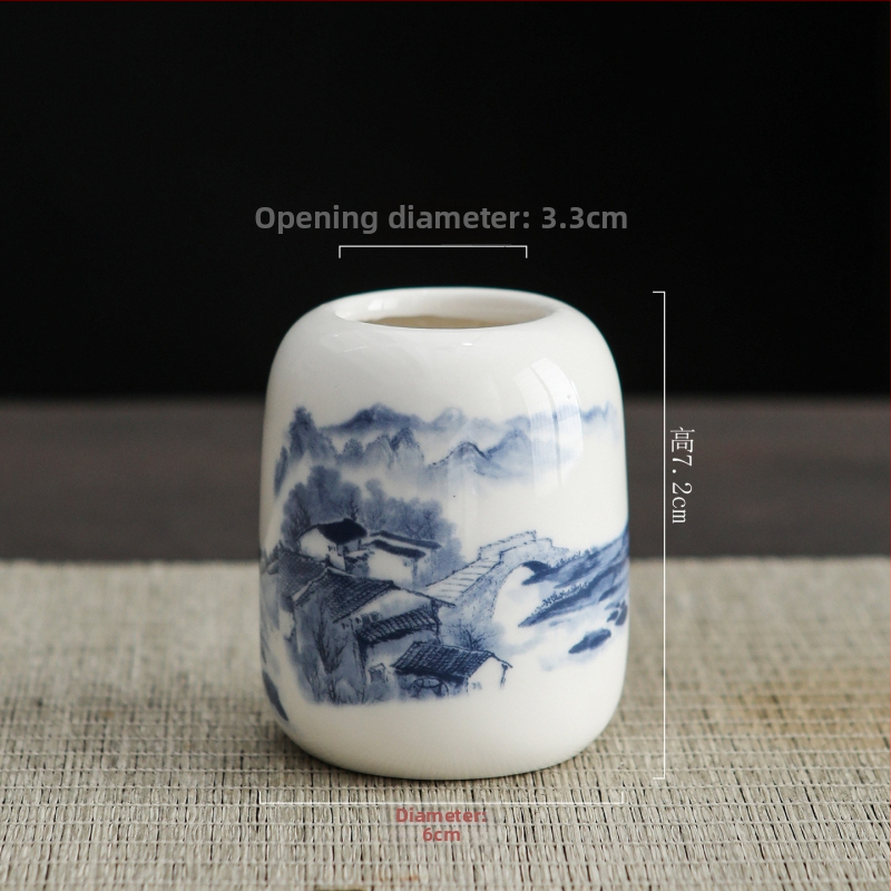 Porcelāna vāze ķīniešu stilā uz galda; Materiāls: porcelāns; Kategorija: vāze; Iepakojums: kartona iepakojums; Dāvanas gadījumi: kāzas, dzimšanas diena, izlaidums, pārvākšanās